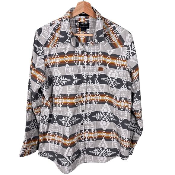 Ariat x Pendleton Unisex Size XL Multicolor Aztec Relaxed Fit Long Sleeve Shirt - Picture 1 of 11